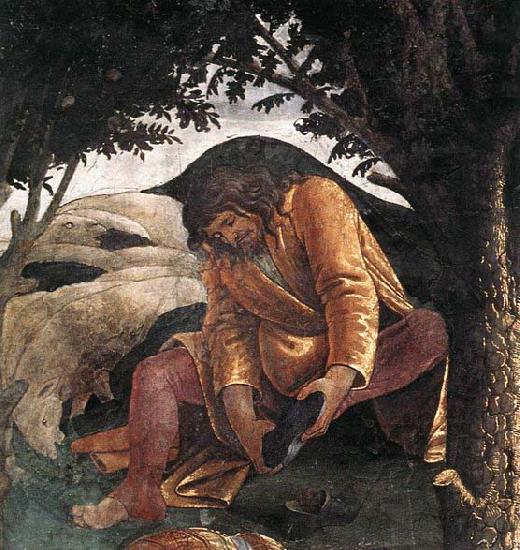 BOTTICELLI, Sandro Scenes from the Life of Moses oil painting picture